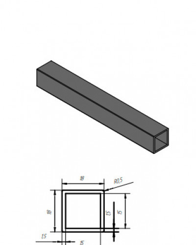 Металлический профиль для мебели лофт